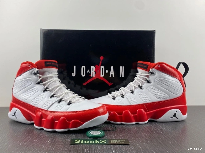 1st Kicks White 9 Jordan Retro Air 302370- Red BestValue Gym 629 1117